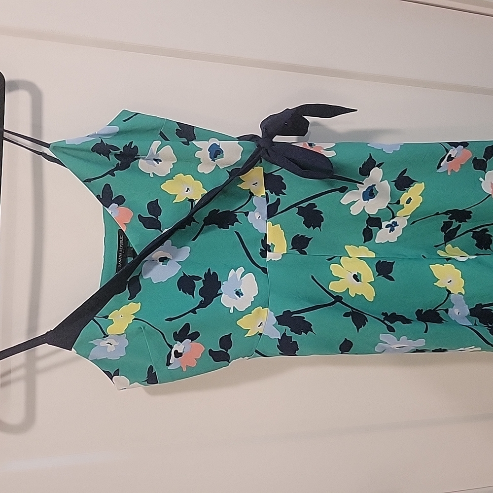 Banana Republic Floral A-line Dress Sz 4